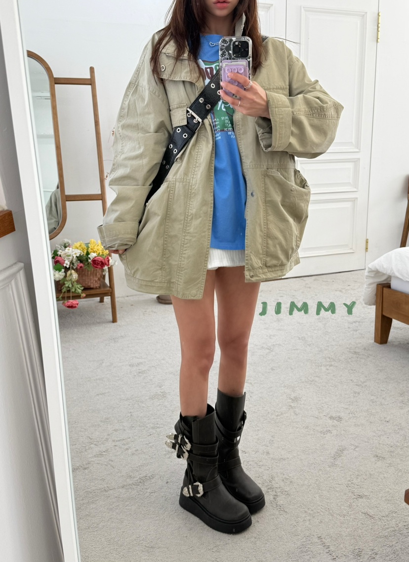 JIMMY韓國直郵女裝新款人氣職業時尚休閑熱賣26春夏推薦夾克JIMMY/REMAKE夾克