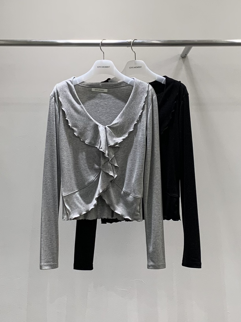LOVE MOMENT東大門直郵女士新款時尚熱賣真品長袖T恤羊毛衫LOVE MOMENT長袖T恤