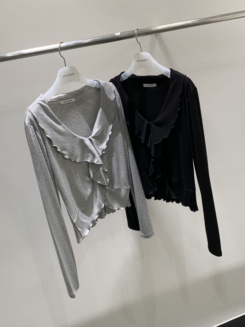 LOVE MOMENT東大門直郵女士新款時尚熱賣真品長袖T恤羊毛衫LOVE MOMENT長袖T恤