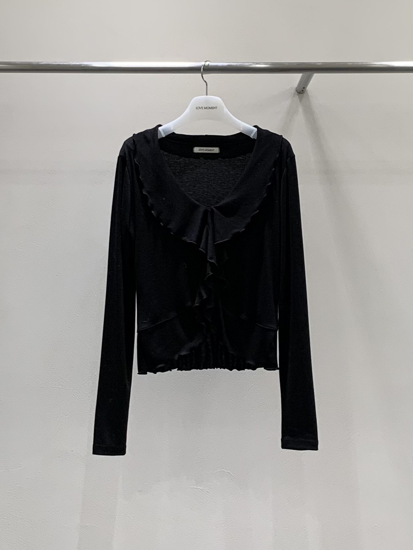 LOVE MOMENT東大門直郵女士新款時尚熱賣真品長袖T恤羊毛衫LOVE MOMENT長袖T恤圖色2