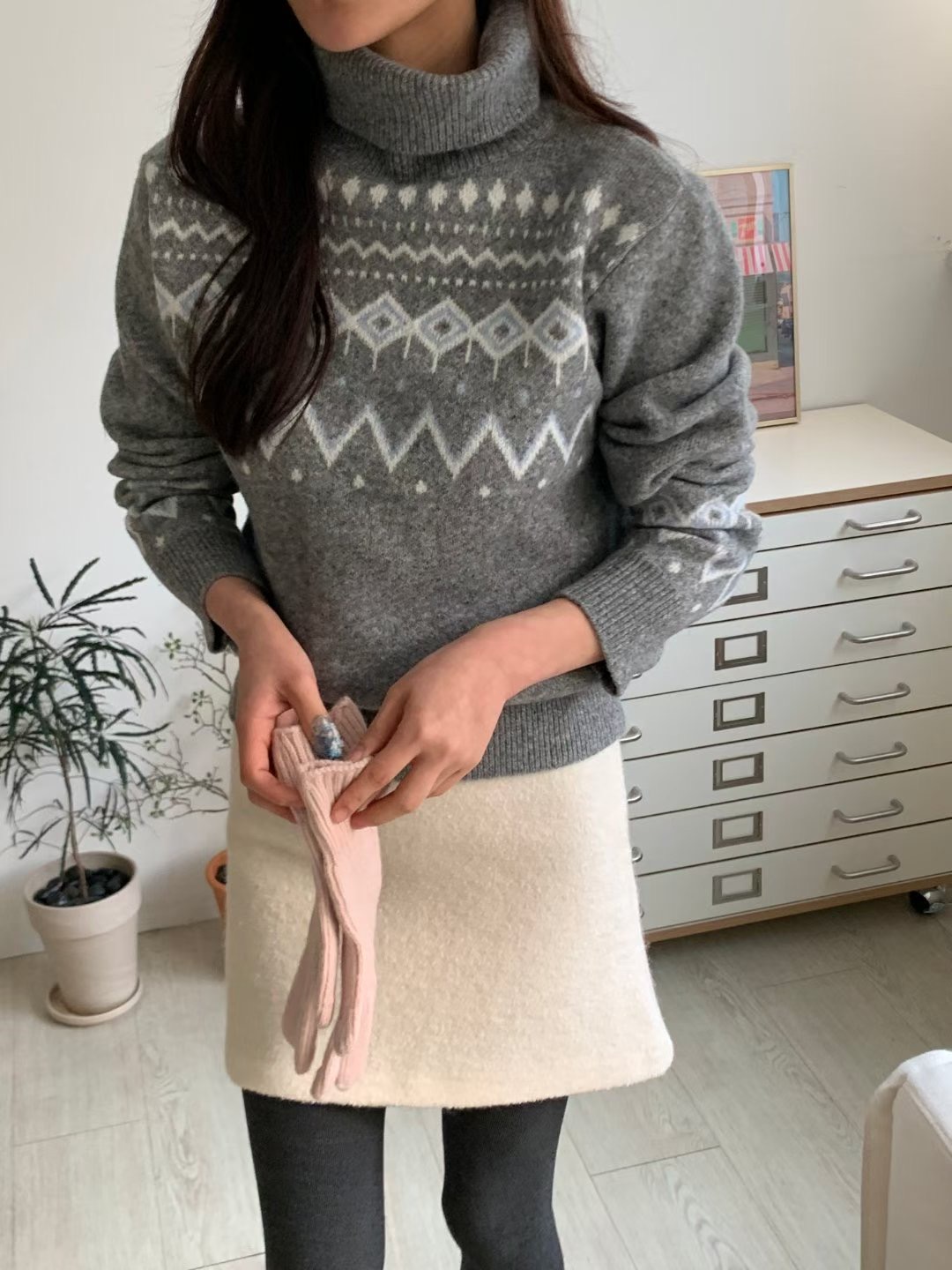 LOOK韓國直郵女裝新品人氣熱賣休閑26春夏職業推薦針織衫LOOK針織衫