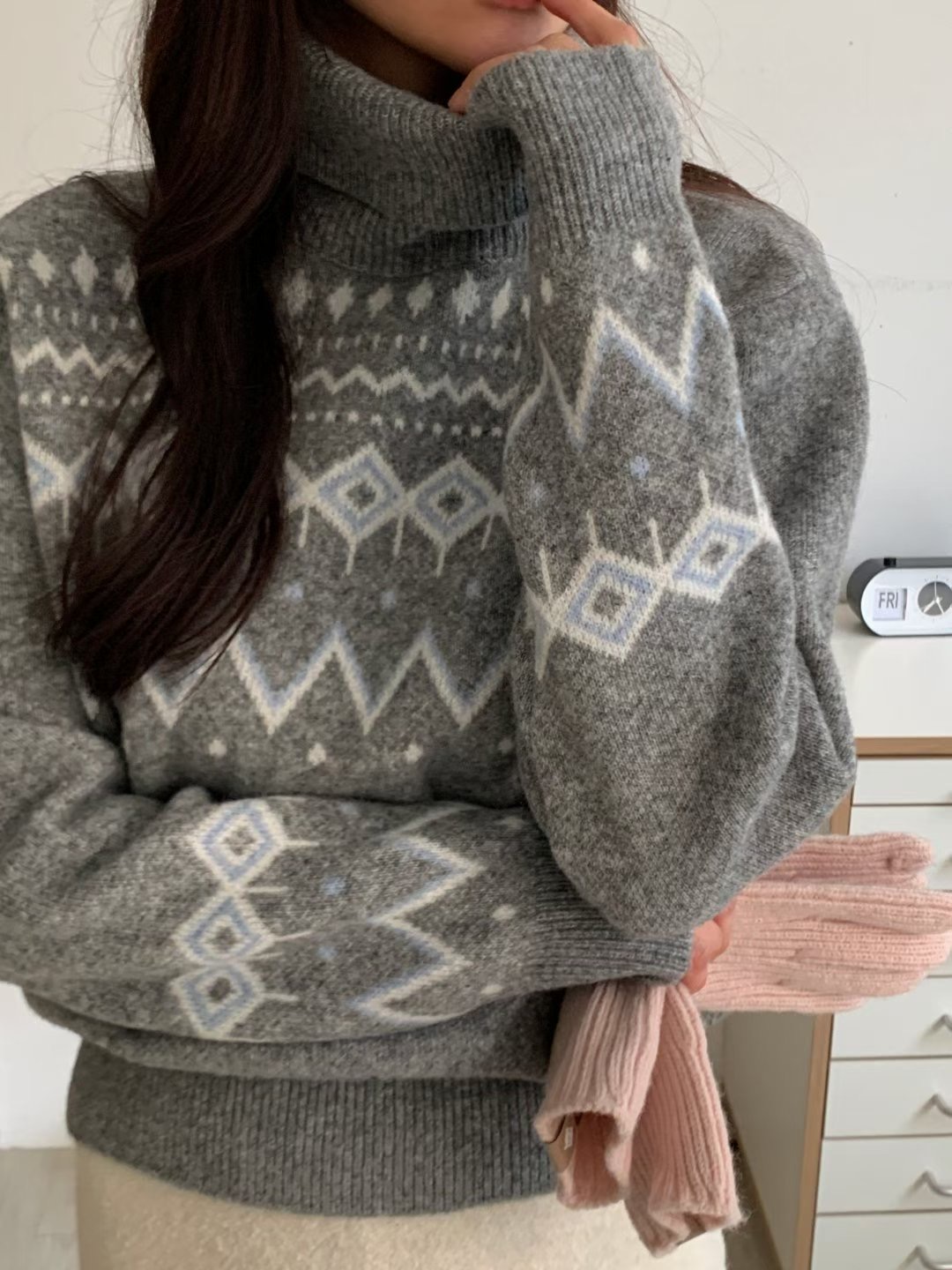 LOOK韓國直郵女裝新品人氣熱賣休閑26春夏職業推薦針織衫LOOK針織衫