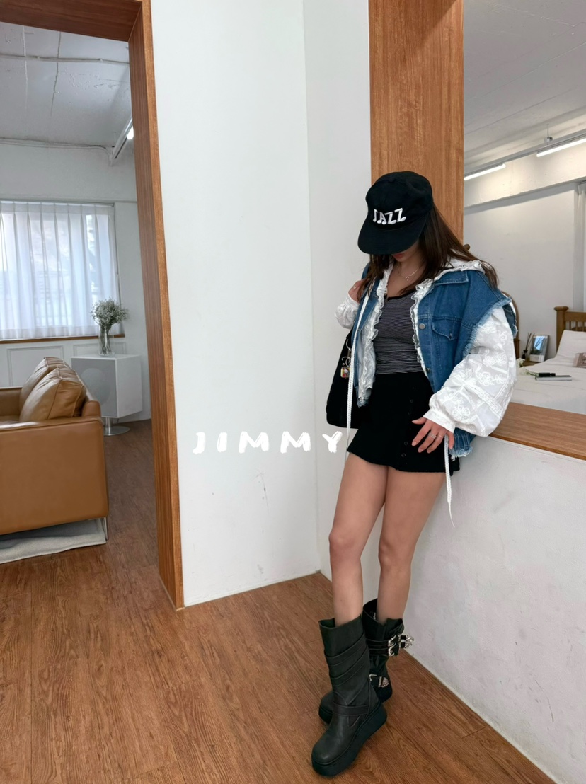 JIMMY韓國代購女裝新款熱賣人氣26春夏時尚真品休閑職業馬甲JIMMY/REMAKE馬甲