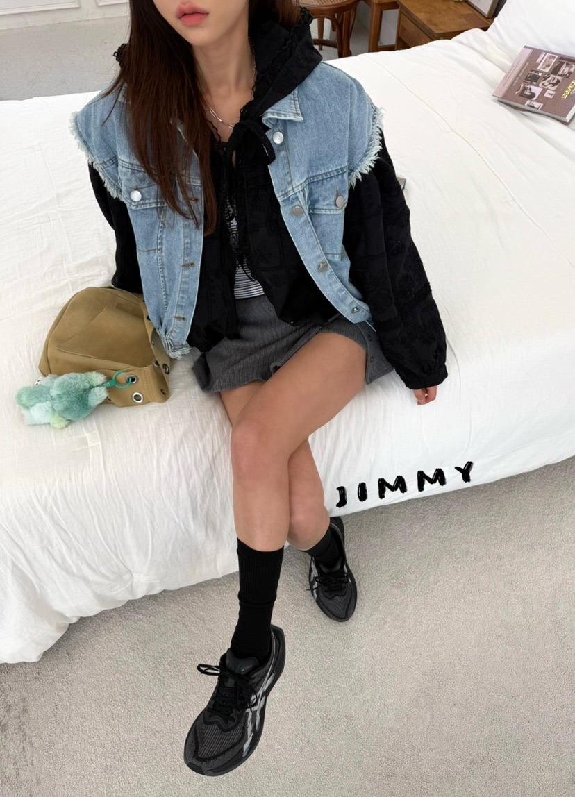 JIMMY韓國代購女裝新款熱賣人氣26春夏時尚真品休閑職業馬甲JIMMY/REMAKE馬甲