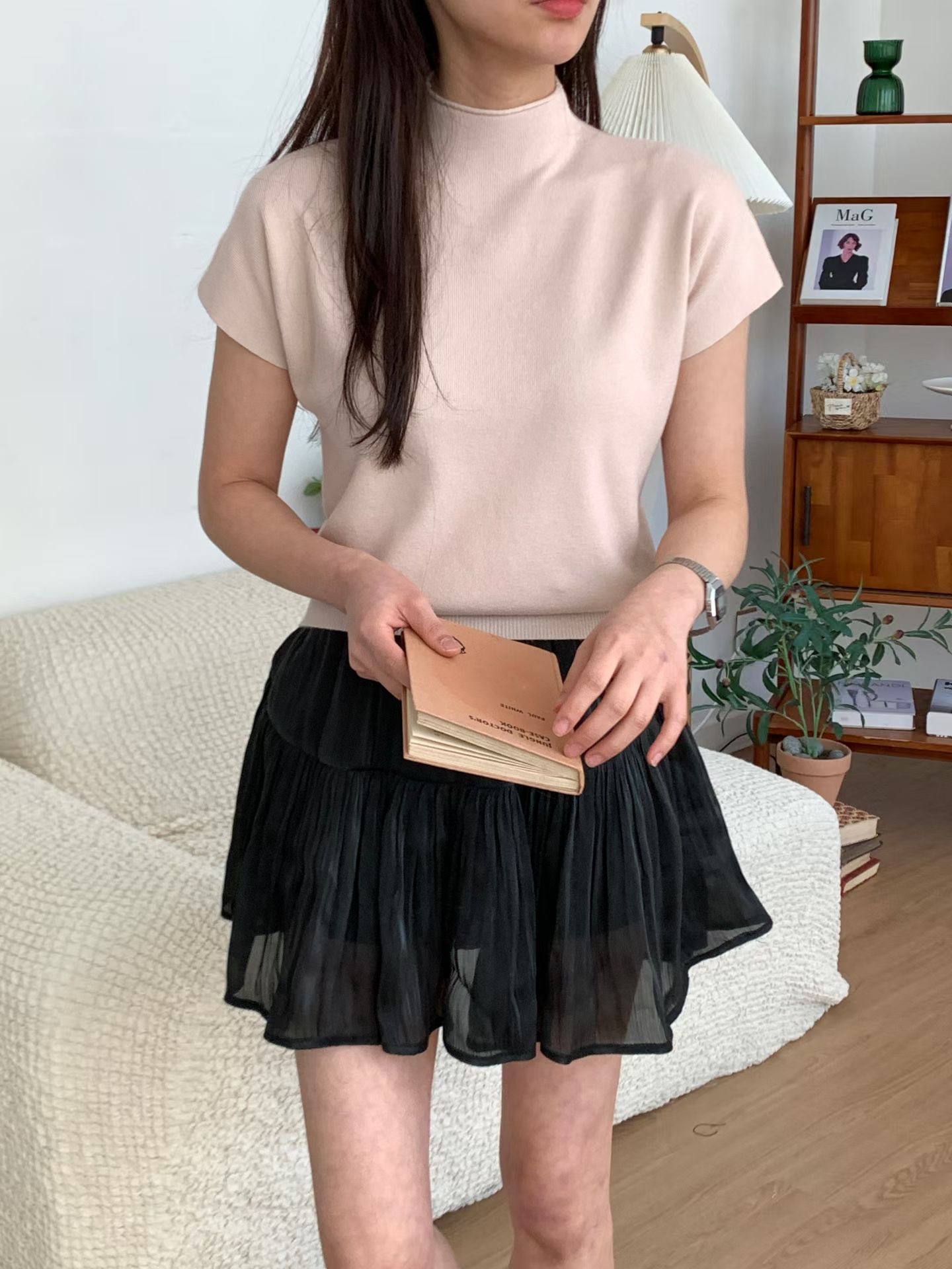 LOOK韓國代購女裝新款26春夏人氣休閑熱賣時尚職業推薦T恤LOOKT恤