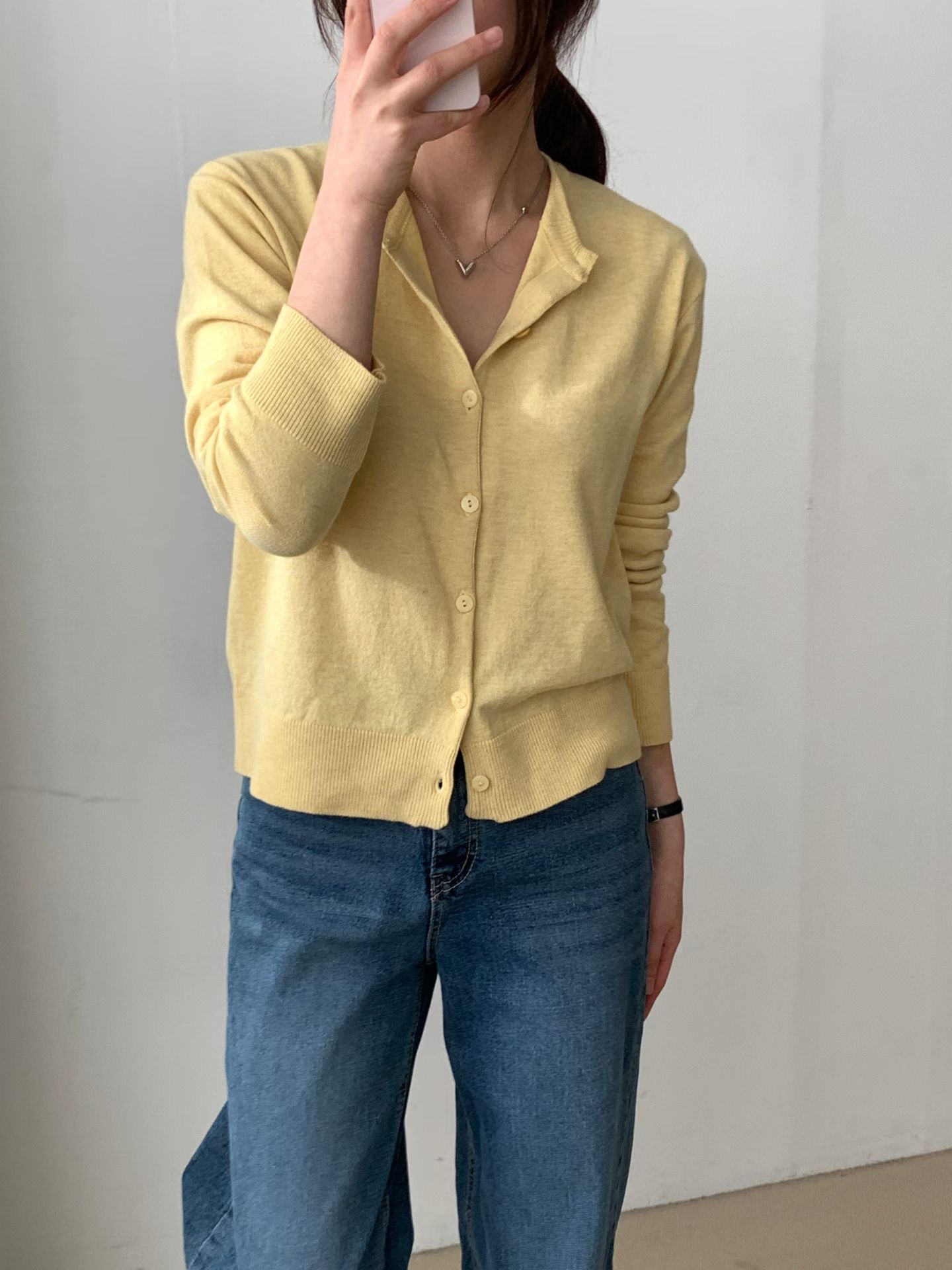 LOOK東大門代購女裝新款熱賣26春夏真品休閑針織衫開襟衫LOOK針織衫圖色1