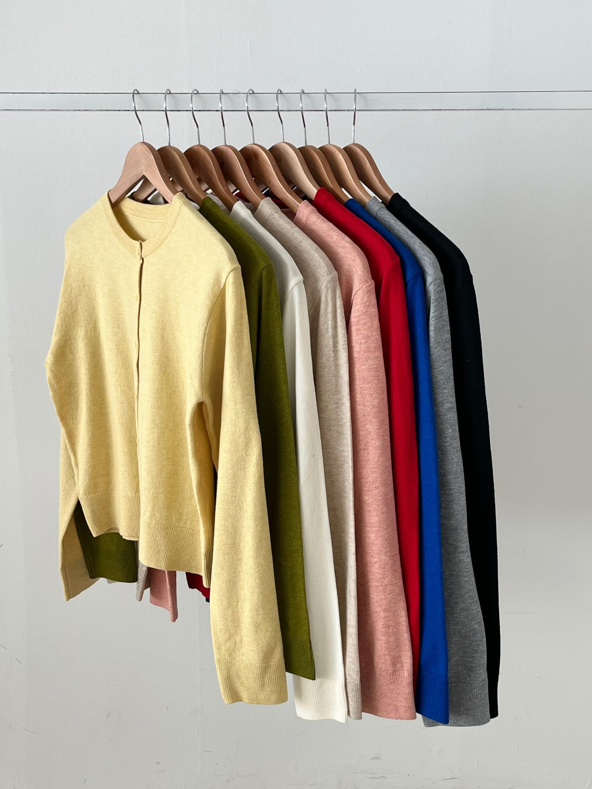 LOOK東大門代購女裝新款熱賣26春夏真品休閑針織衫開襟衫LOOK針織衫圖色6左六色