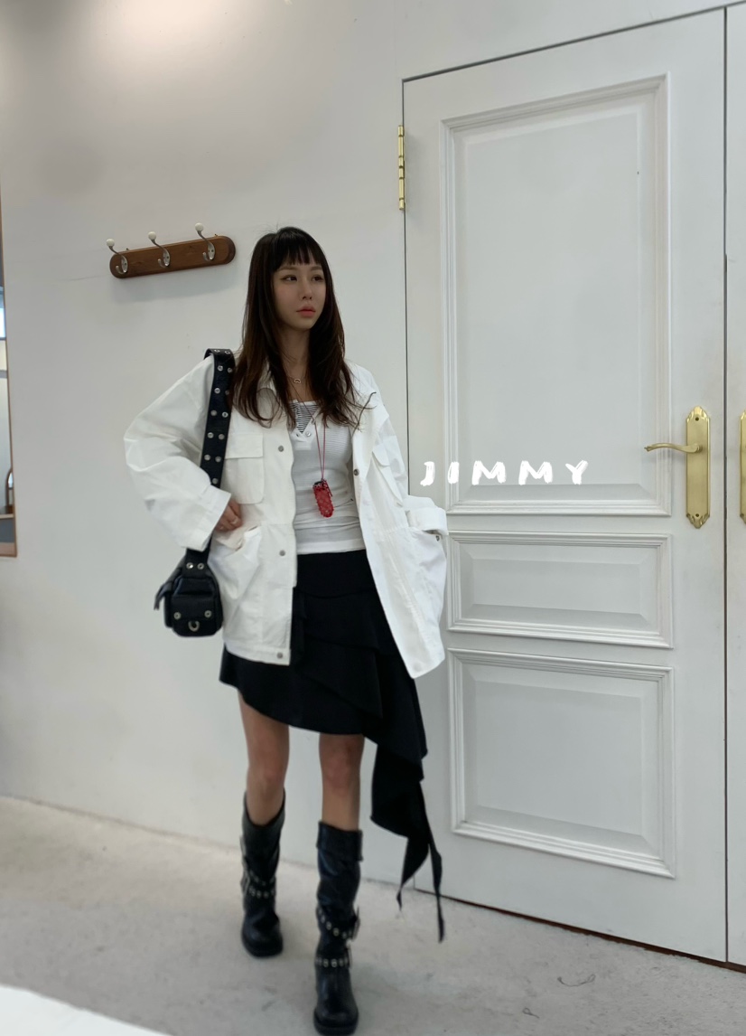 JIMMY東大門實拍女士新品時尚真品職業人氣熱賣推薦26春夏短裙JIMMY/REMAKE短裙