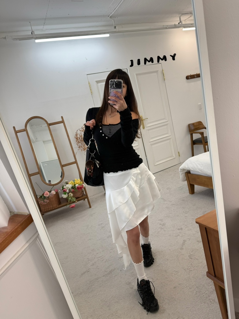 JIMMY東大門實拍女士新品時尚真品職業人氣熱賣推薦26春夏短裙JIMMY/REMAKE短裙