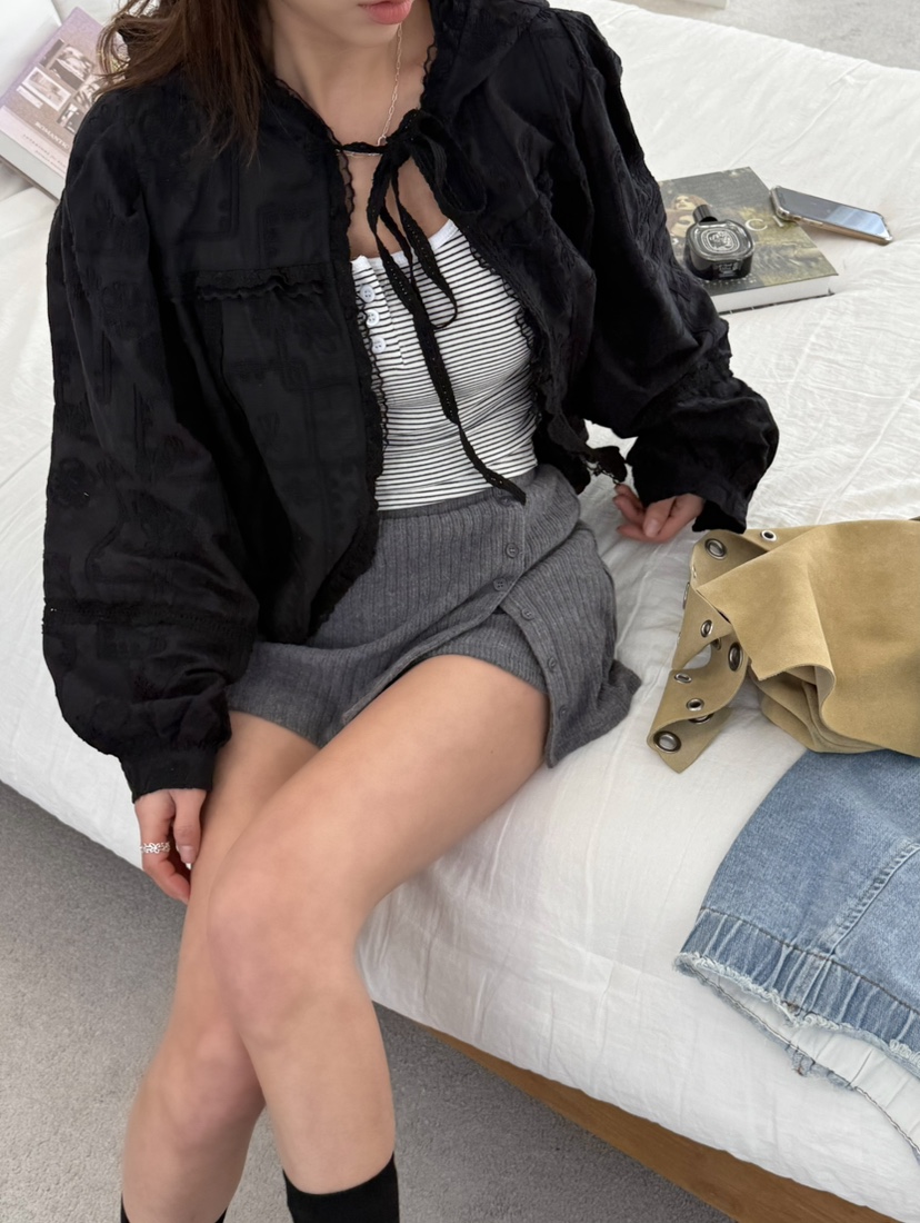 JIMMY韓國直郵女裝新品人氣職業熱賣真品推薦26春夏襯衫蕾絲衫JIMMY/REMAKE襯衫/蕾絲衫