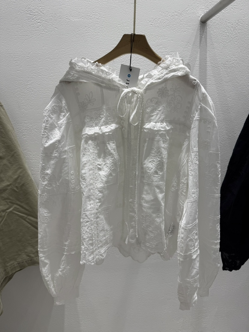 JIMMY韓國直郵女裝新品人氣職業熱賣真品推薦26春夏襯衫蕾絲衫JIMMY/REMAKE襯衫/蕾絲衫圖色1
