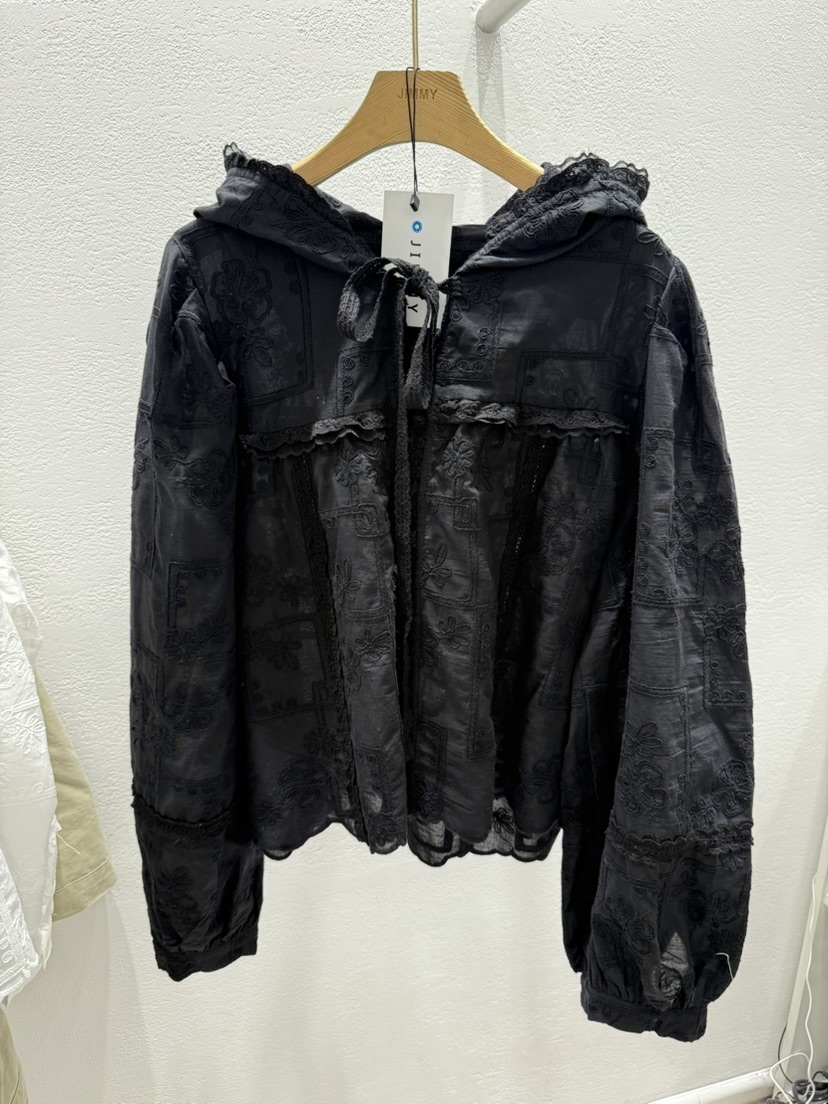 JIMMY韓國直郵女裝新品人氣職業熱賣真品推薦26春夏襯衫蕾絲衫JIMMY/REMAKE襯衫/蕾絲衫圖色2