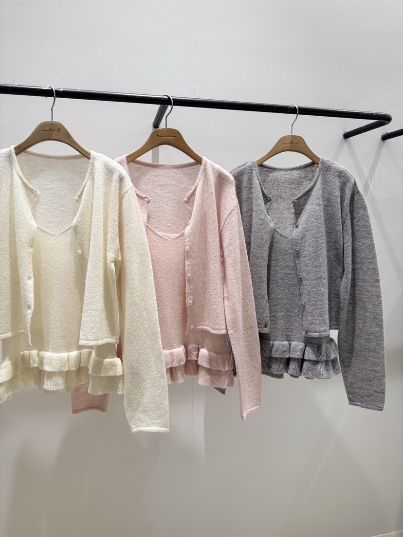 MELTED-P東大門直郵女裝新款推薦時尚人氣職業套裝荷葉邊MELTED-P套裝