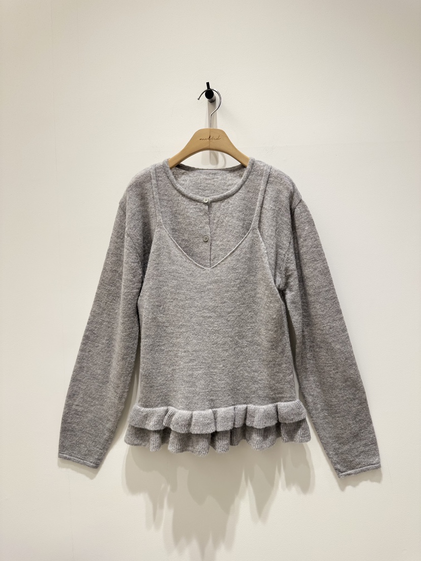 MELTED-P東大門直郵女裝新款推薦時尚人氣職業套裝荷葉邊MELTED-P套裝圖色3