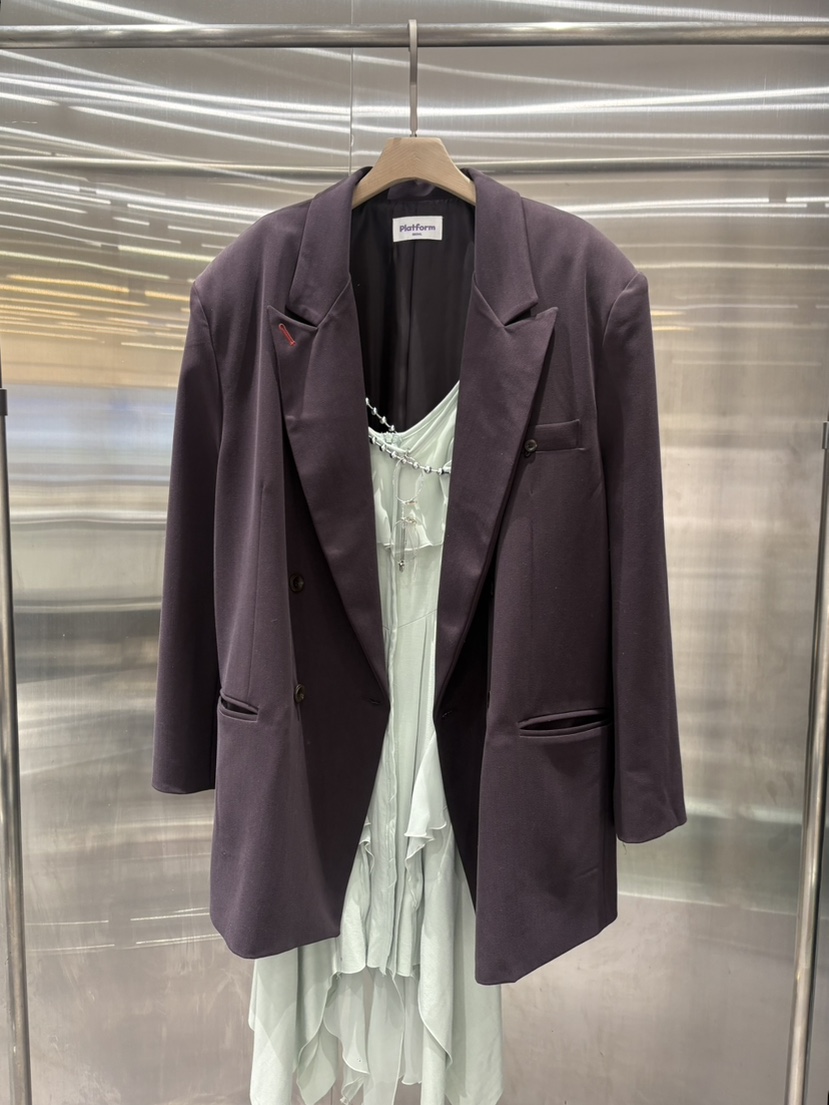 PLATFORM-L東大門實拍女裝新品人氣連衣裙不含飾品不對稱荷葉邊PLATFORM連衣裙