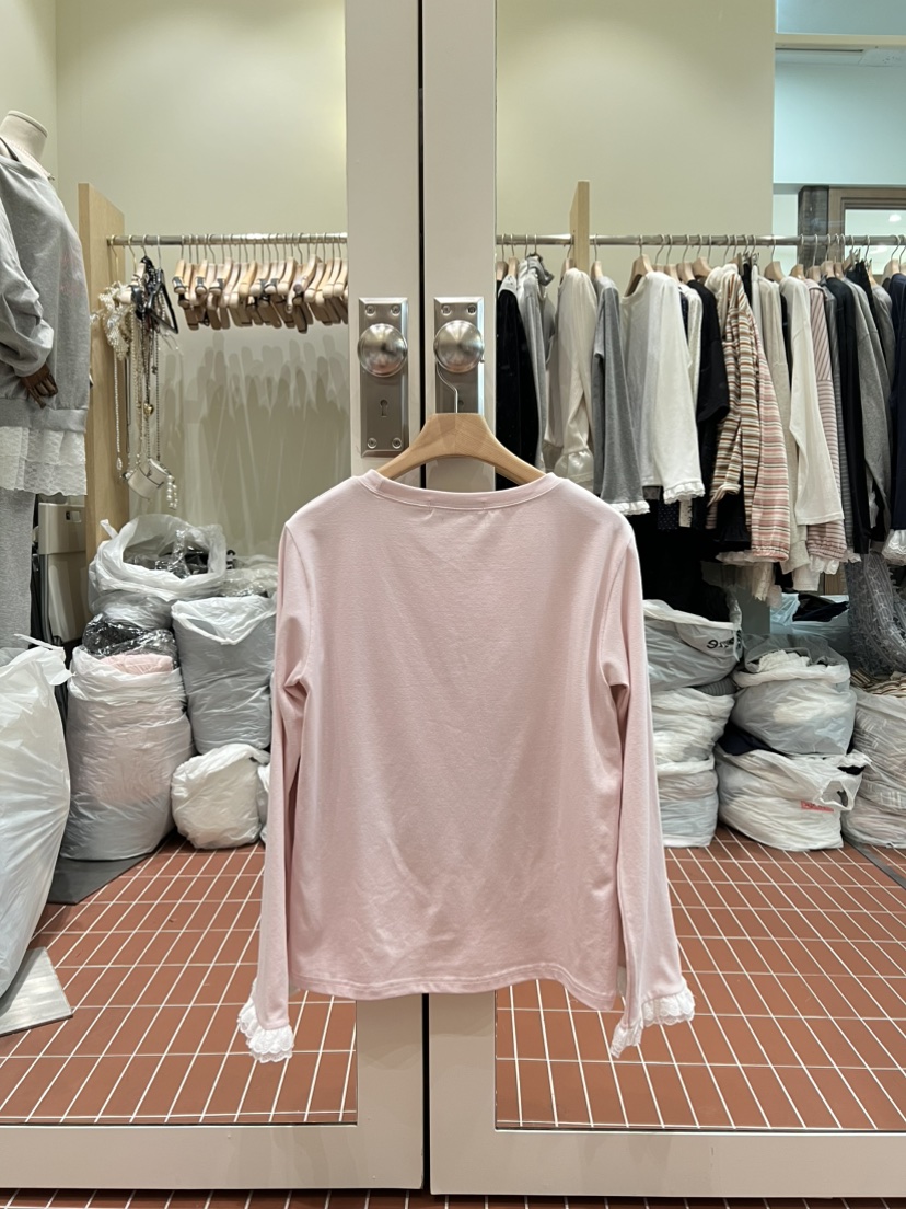 BE&amp;BE韓國直郵女裝新品休閑熱賣推薦真品26春夏長袖T恤BE&be長袖T恤