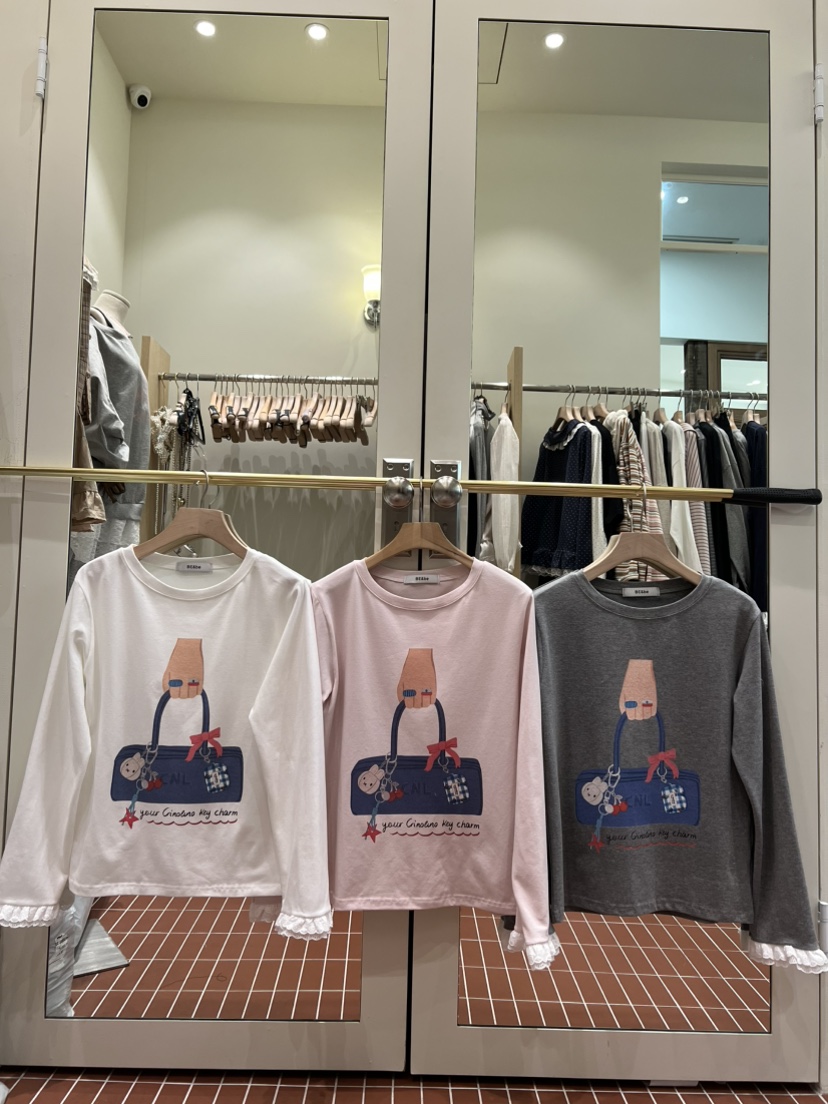BE&amp;BE韓國直郵女裝新品休閑熱賣推薦真品26春夏長袖T恤BE&be長袖T恤