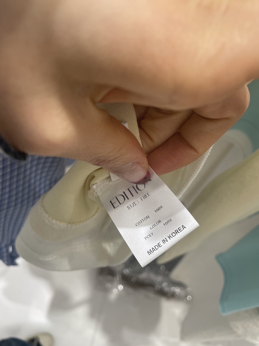 EDITION-P東大門實拍女士新款真品26春夏職業時尚長袖T恤EDITION/CHAHEE長袖T恤