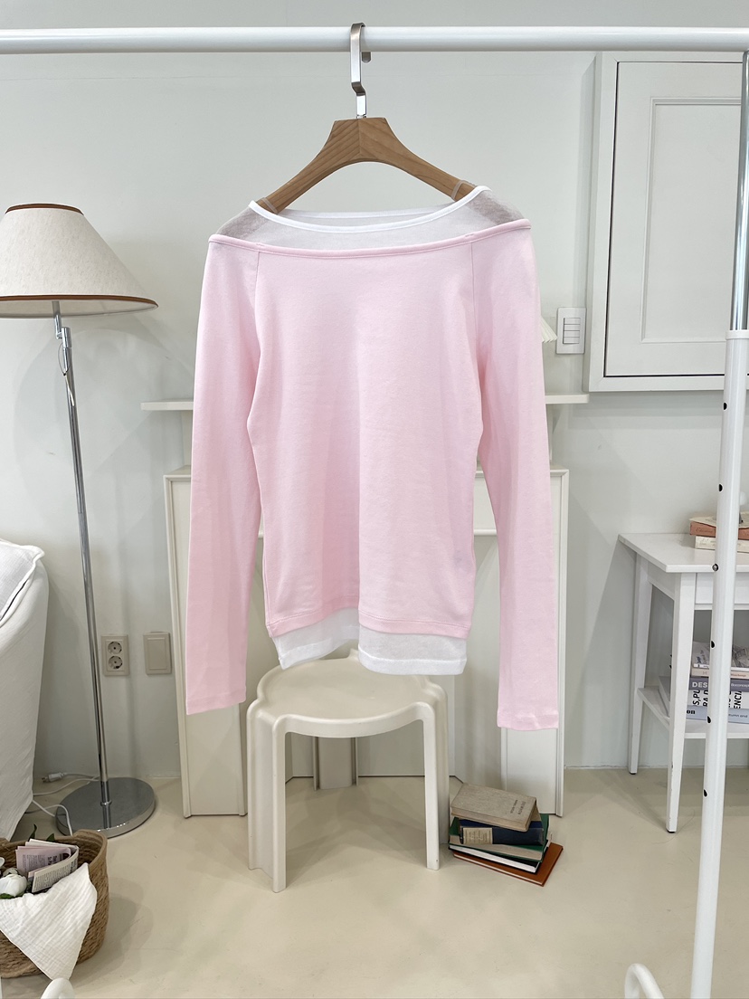 EDITION-P東大門實拍女士新款真品26春夏職業時尚長袖T恤EDITION/CHAHEE長袖T恤圖色1