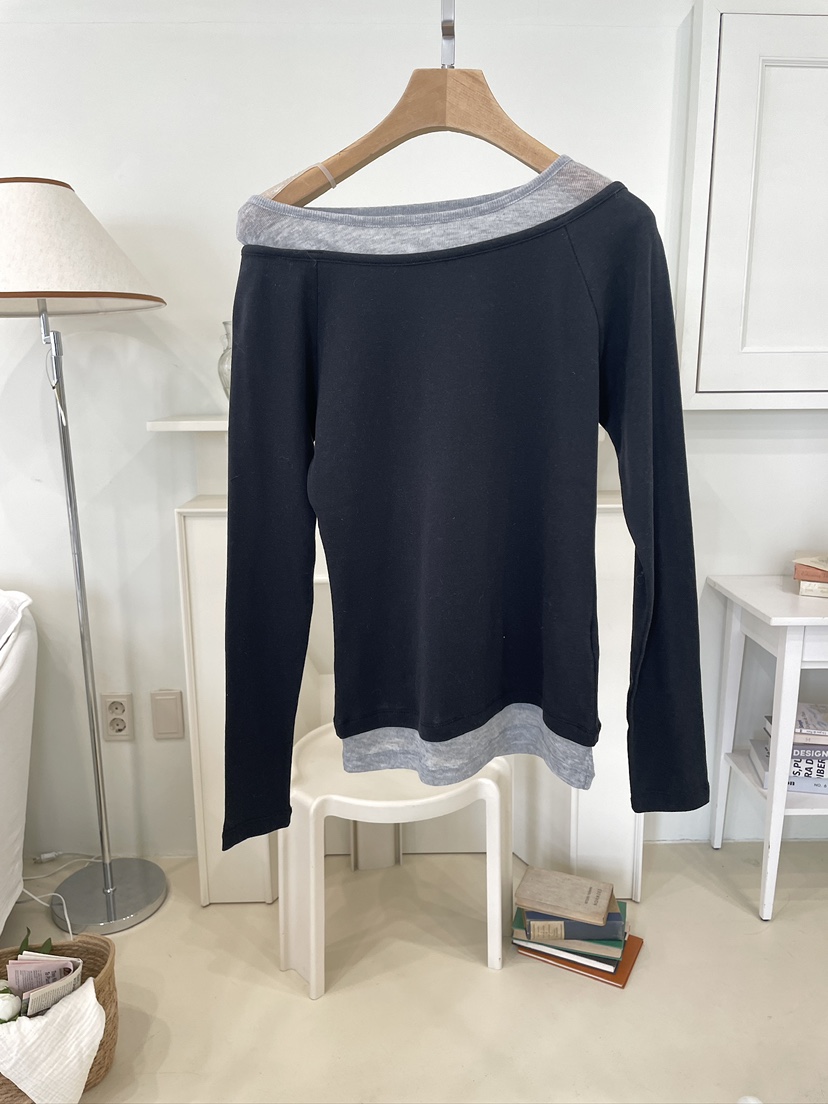 EDITION-P東大門實拍女士新款真品26春夏職業時尚長袖T恤EDITION/CHAHEE長袖T恤圖色3