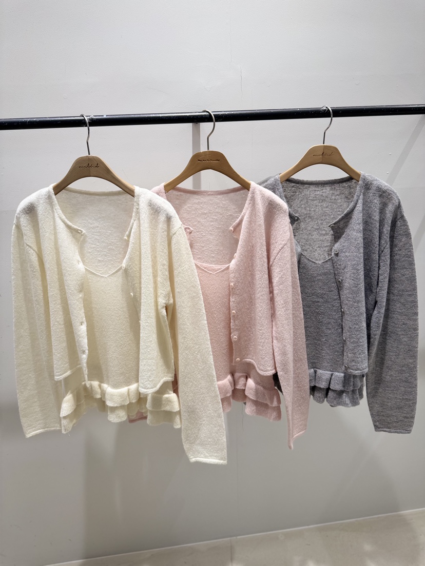 MELTED-P韓國代購女裝新品26春夏職業時尚人氣針織衫開衫MELTED-P針織衫