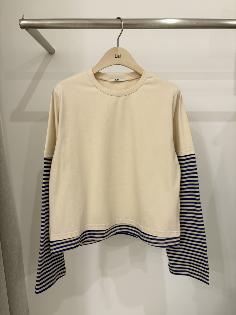 LAI東大門實拍女裝新品休閑人氣時尚真品職業推薦長袖T恤Lai長袖T恤圖色1
