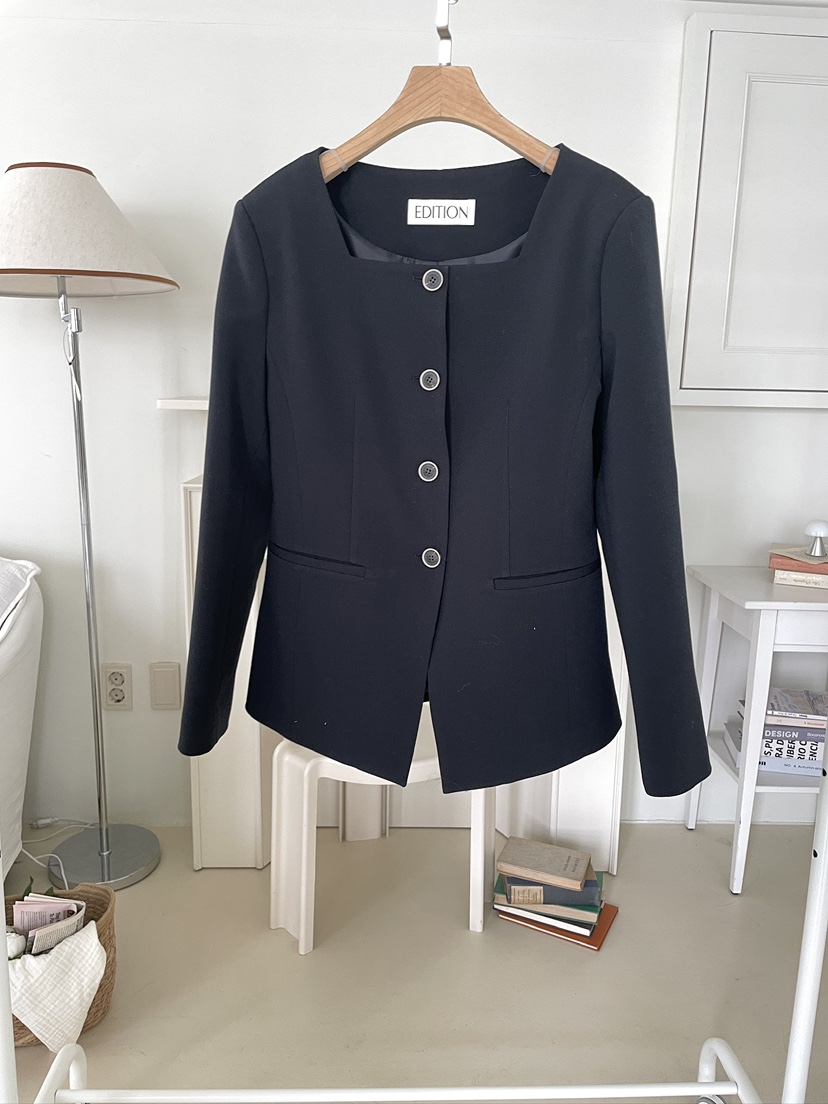 EDITION-P韓國代購女士新款熱賣時尚真品推薦人氣職業夾克EDITION/CHAHEE夾克圖色2