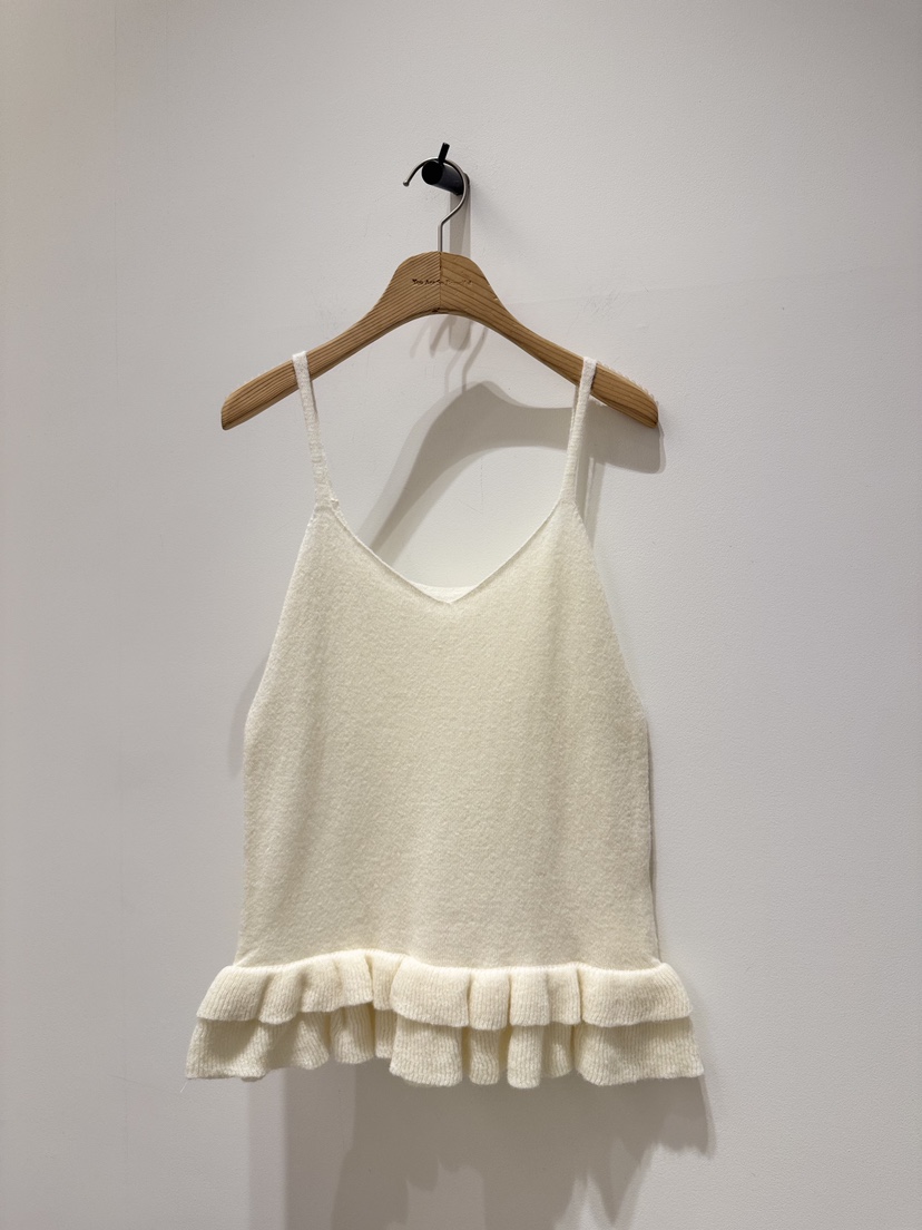 MELTED-P韓國直郵女士新品人氣職業26春夏吊帶背心荷葉邊MELTED-P吊帶/背心圖色1