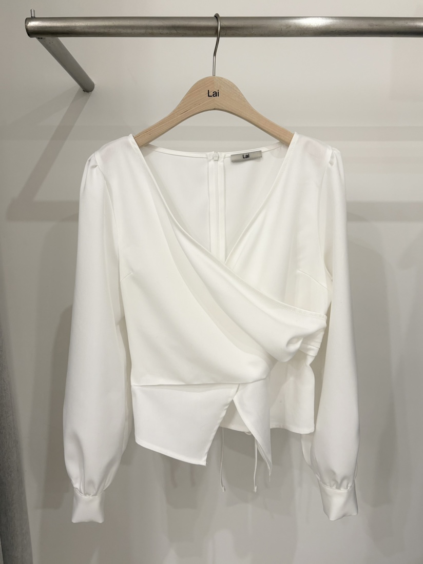 LAI韓國代購女士新款職業26春夏時尚真品休閑熱賣襯衫蕾絲衫Lai襯衫/蕾絲衫圖色1