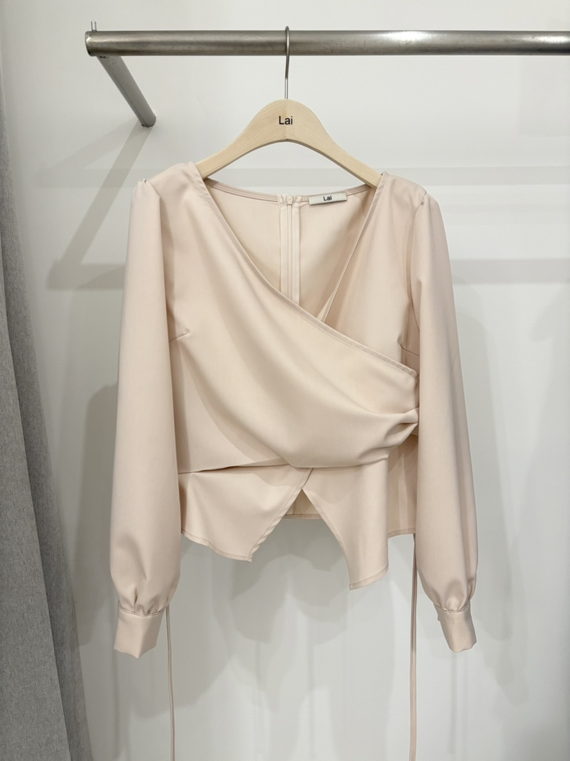 LAI韓國代購女士新款職業26春夏時尚真品休閑熱賣襯衫蕾絲衫Lai襯衫/蕾絲衫圖色2