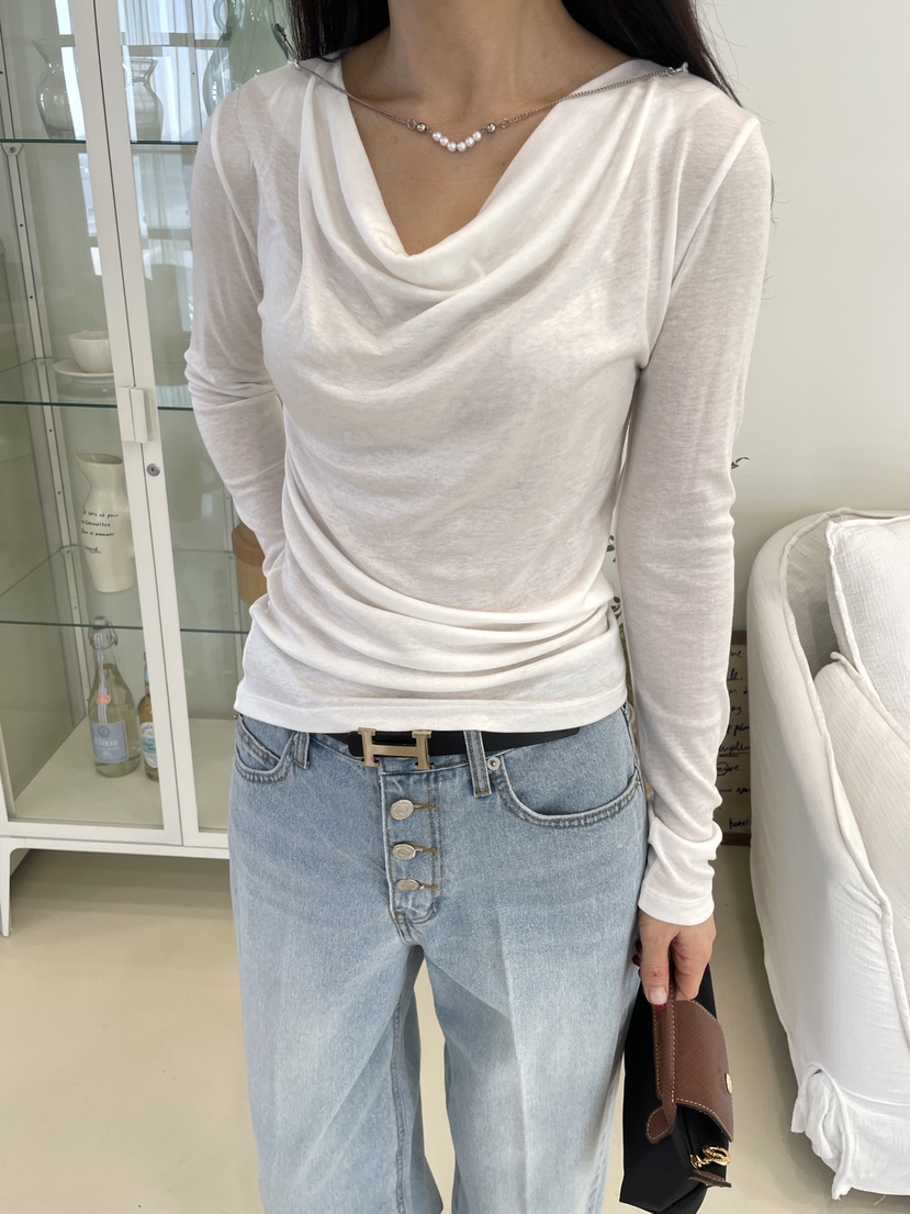 EDITION-P韓國直郵女裝新款熱賣人氣推薦真品職業長袖T恤EDITION/CHAHEE長袖T恤