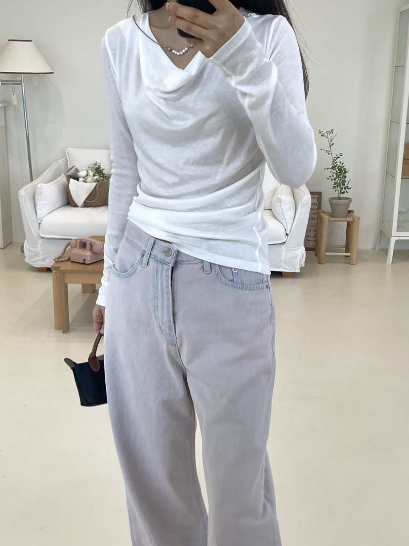 EDITION-P韓國直郵女裝新款熱賣人氣推薦真品職業長袖T恤EDITION/CHAHEE長袖T恤