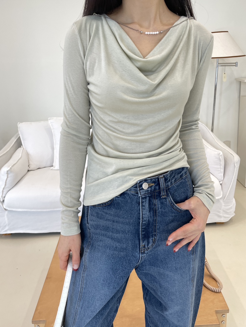 EDITION-P韓國直郵女裝新款熱賣人氣推薦真品職業長袖T恤EDITION/CHAHEE長袖T恤