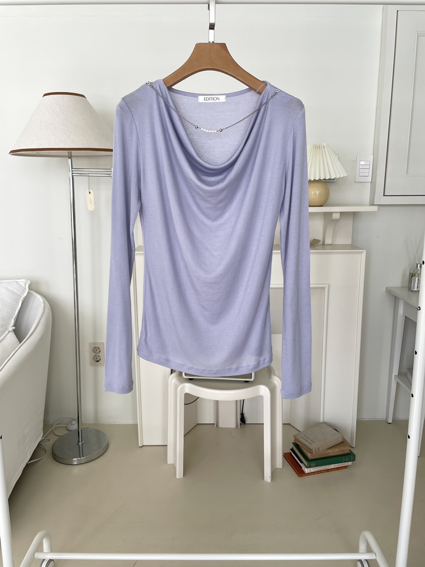 EDITION-P韓國直郵女裝新款熱賣人氣推薦真品職業長袖T恤EDITION/CHAHEE長袖T恤圖色2