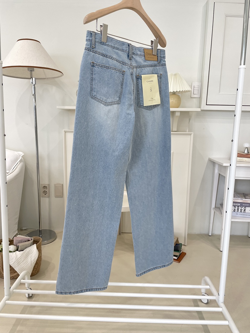 EDITION-P韓國代購女士新品時尚人氣26春夏休閑牛仔褲紐扣EDITION/CHAHEE牛仔褲