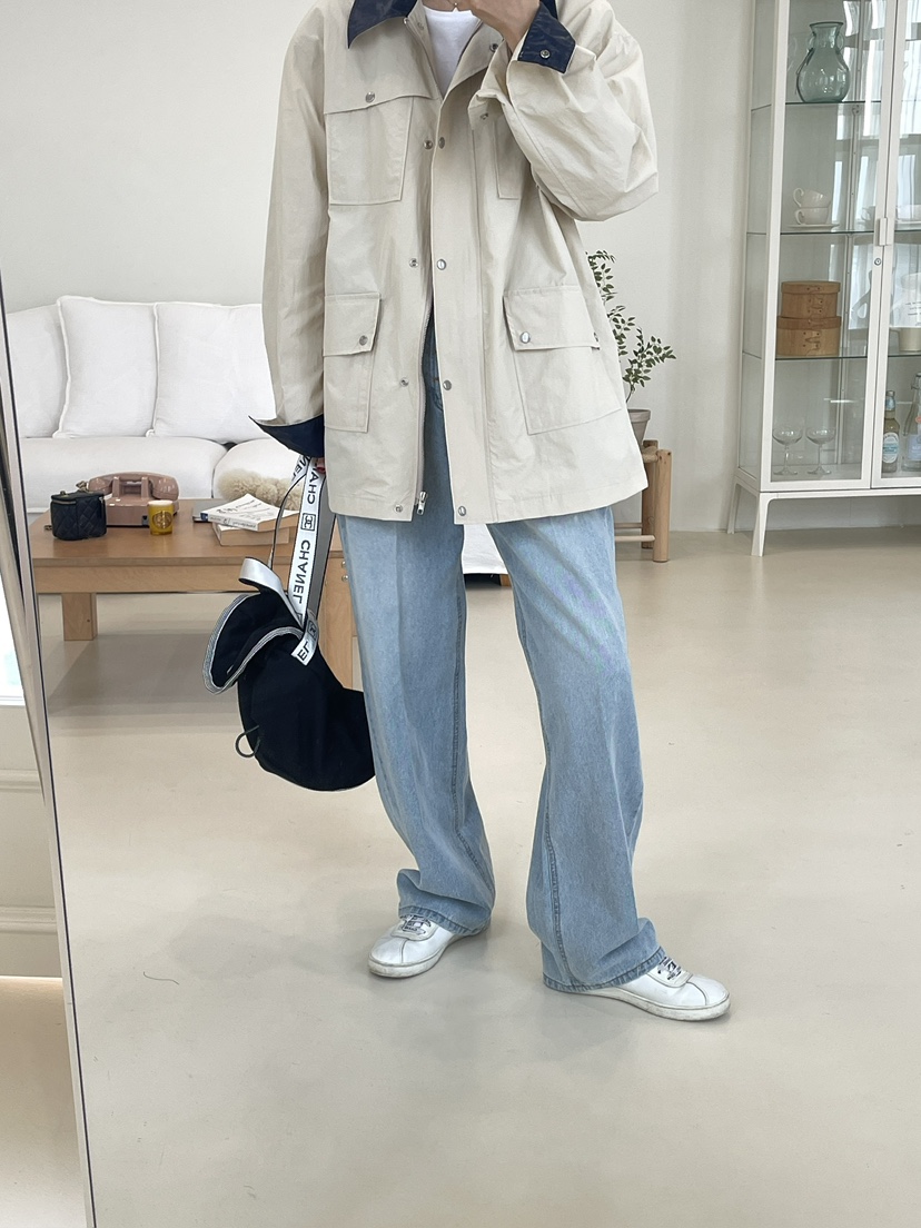 EDITION-P韓國代購女士新品時尚人氣26春夏休閑牛仔褲紐扣EDITION/CHAHEE牛仔褲