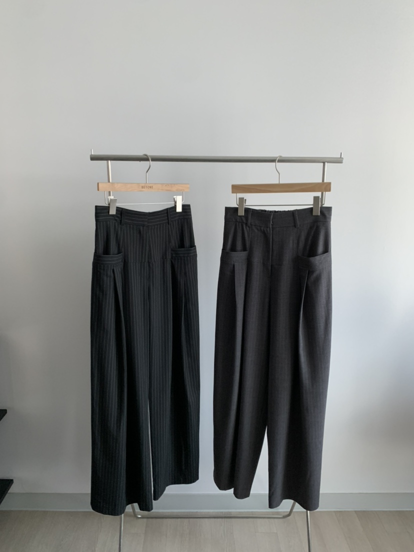 BETONE韓國代購女裝新款推薦人氣26春夏職業熱賣休閑休閑褲BETONE休閑褲圖色1左一色