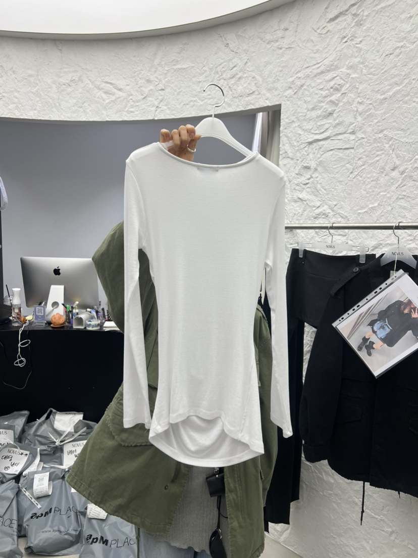 NOVUS東大門實拍女裝新品26春夏休閑職業熱賣人氣長袖T恤NOVUS長袖T恤