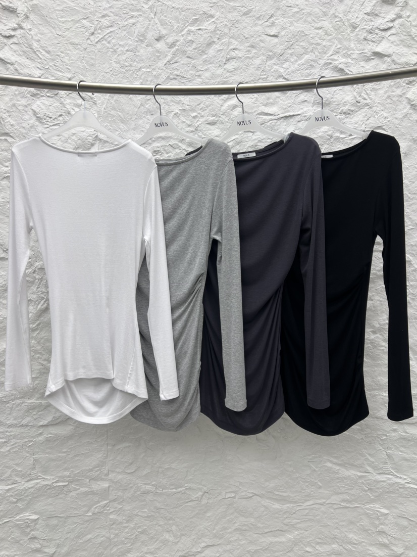 NOVUS東大門實拍女裝新品26春夏休閑職業熱賣人氣長袖T恤NOVUS長袖T恤