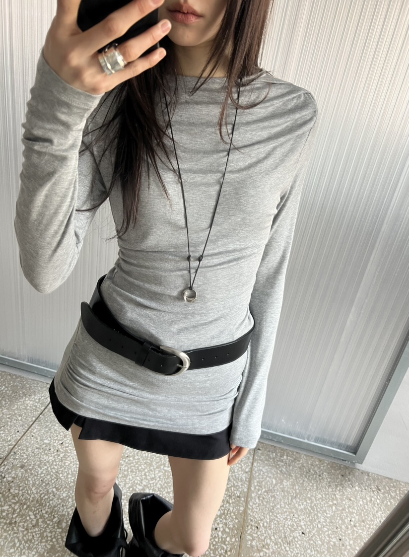 NOVUS東大門實拍女裝新品26春夏休閑職業熱賣人氣長袖T恤NOVUS長袖T恤