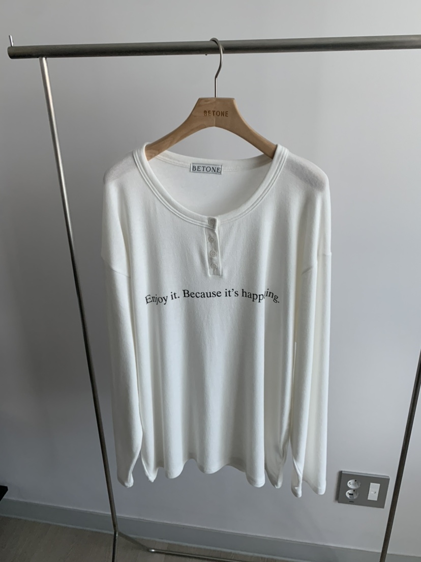 BETONE東大門代購女士新品休閑人氣職業真品時尚26春夏長袖T恤BETONE長袖T恤圖色1