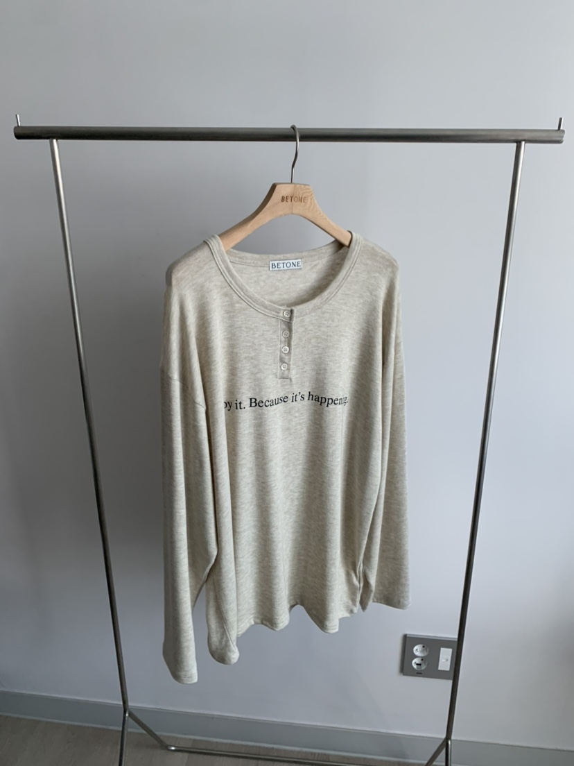 BETONE東大門代購女士新品休閑人氣職業真品時尚26春夏長袖T恤BETONE長袖T恤圖色2