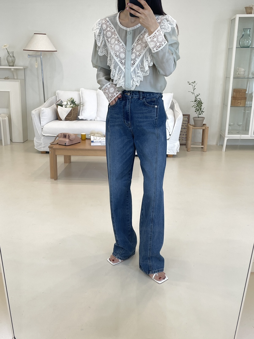 EDITION-P韓國代購女士新款時尚熱賣職業人氣襯衫蕾絲衫EDITION/CHAHEE襯衫/蕾絲衫