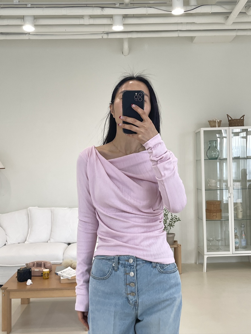 EDITION-P東大門直郵女士新款職業推薦熱賣真品人氣長袖T恤EDITION/CHAHEE長袖T恤