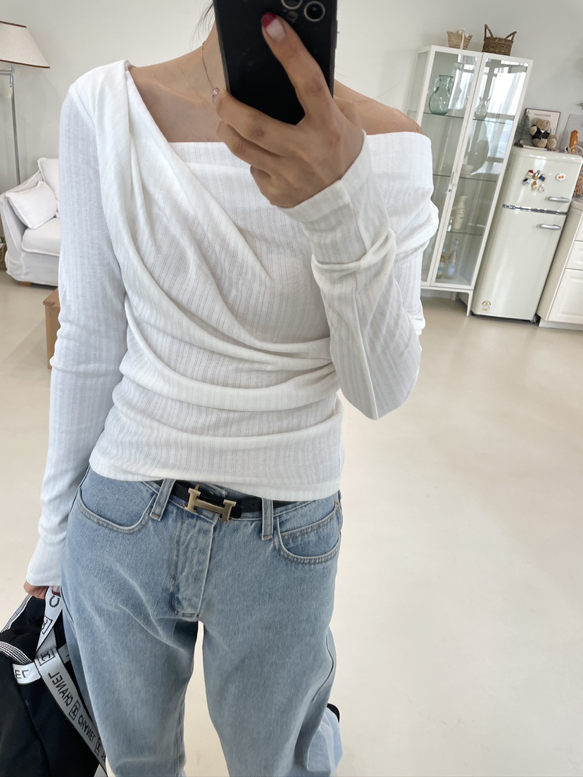 EDITION-P東大門直郵女士新款職業推薦熱賣真品人氣長袖T恤EDITION/CHAHEE長袖T恤