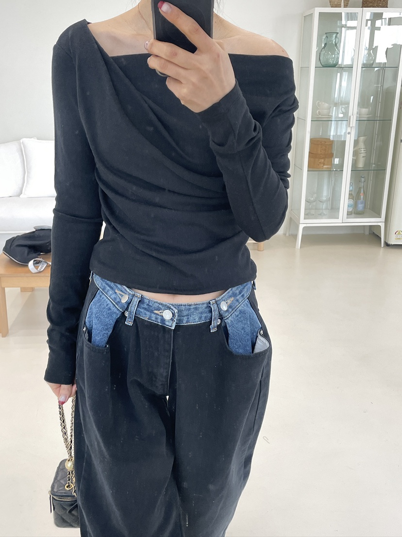 EDITION-P東大門直郵女士新款職業推薦熱賣真品人氣長袖T恤EDITION/CHAHEE長袖T恤