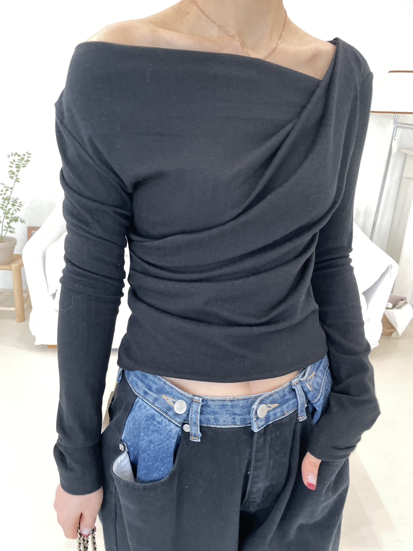 EDITION-P東大門直郵女士新款職業推薦熱賣真品人氣長袖T恤EDITION/CHAHEE長袖T恤