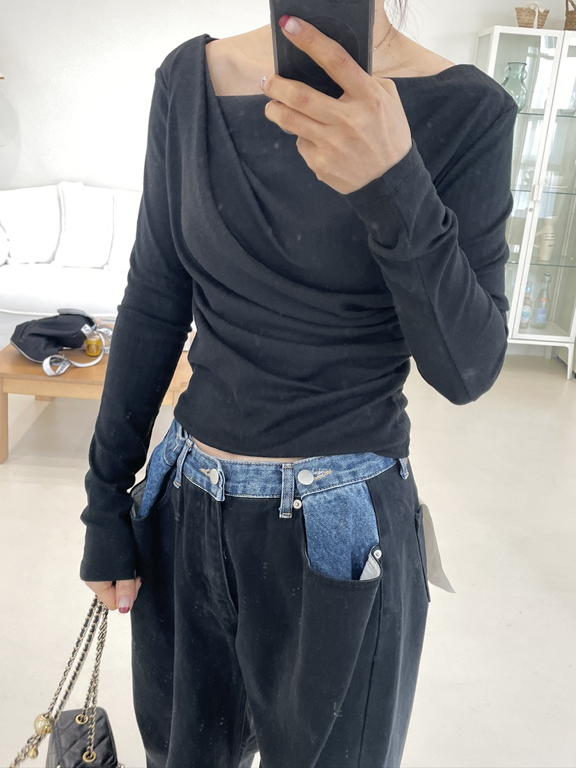 EDITION-P東大門直郵女士新款職業推薦熱賣真品人氣長袖T恤EDITION/CHAHEE長袖T恤