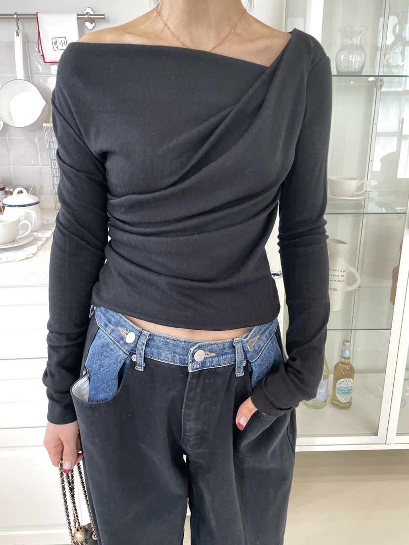 EDITION-P東大門直郵女士新款職業推薦熱賣真品人氣長袖T恤EDITION/CHAHEE長袖T恤