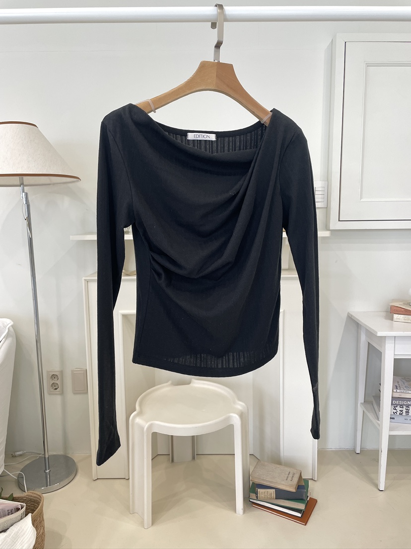 EDITION-P東大門直郵女士新款職業推薦熱賣真品人氣長袖T恤EDITION/CHAHEE長袖T恤圖色2